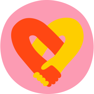 ícono de dos manos formando un corazón