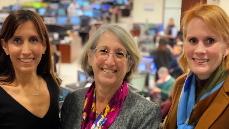 BlackRock’s Anne Ackerley, Barbara Novick, and Carolyn Weinberg (right to left) after being named to Barron’s 100 Most Influential Women in U.S. Finance list.