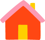 red yellow orange house