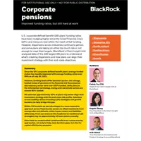 corporate pensions and funding ratios