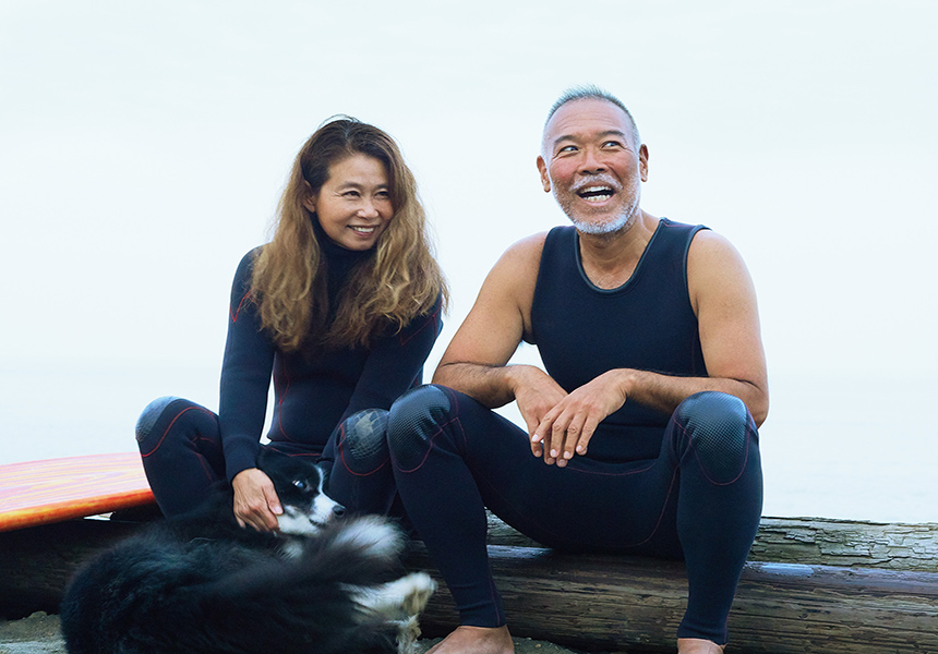 Man and Woman smiling
