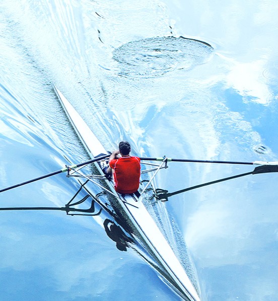 Person rowing