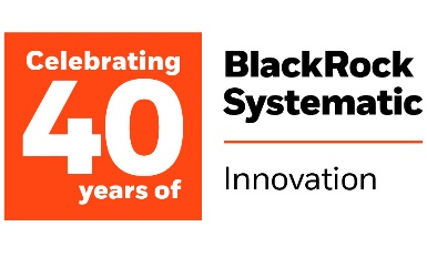BlackRock Systematic 40 years anniversary logo