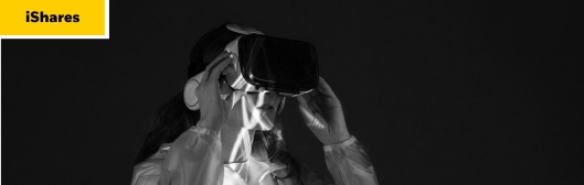 Woman wearing VR headset