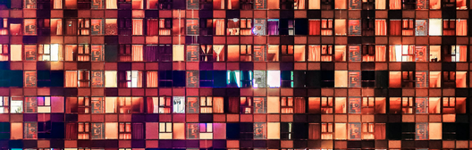 Windows of an apartment building