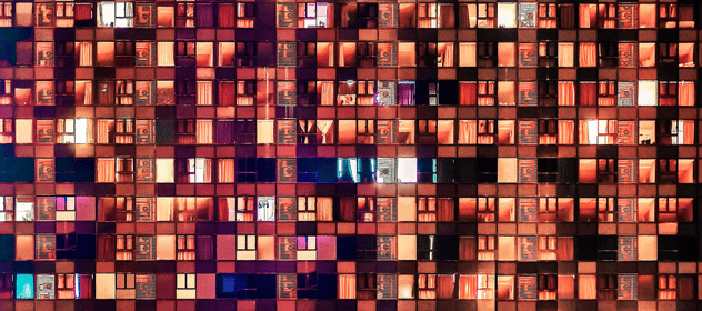 Windows of an apartment building