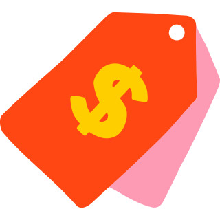 fee tag icon