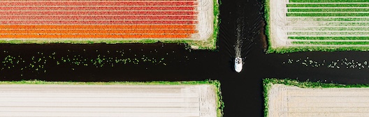 A boat in cannel
