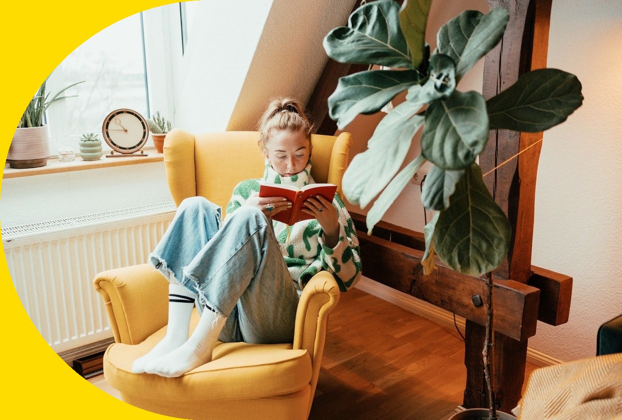 woman reading