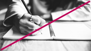 Do not use black-and-white photography