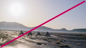 Do not use photography that has little color, is bland, or has desaturated colors