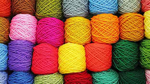 multi-colored yarn