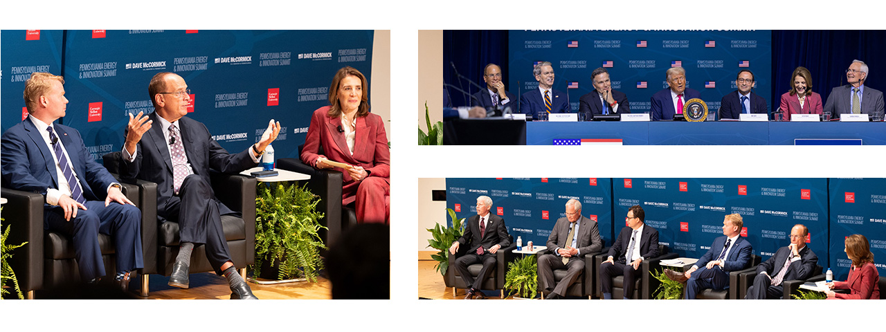 Larry Fink sits on a panel at the Inaugural Pennsylvania Energy and Innovation Summit