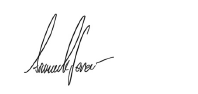 Signature of Armando Senra, Managing Director