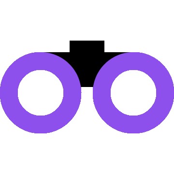 Purple binocular