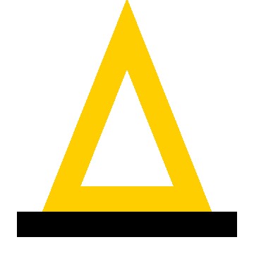 Yellow Color Triangle 