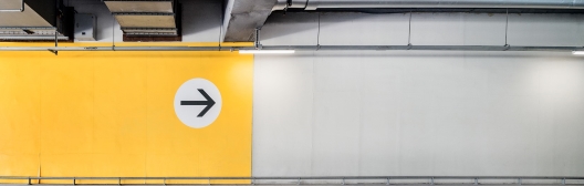 garage with yellow wall