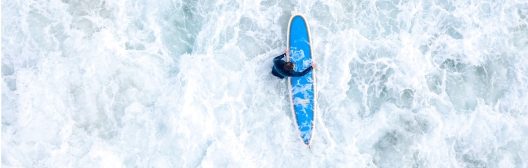 surfer with the board