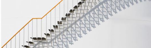 A close up of a staircase