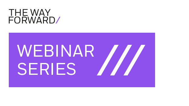 Image promoting the way forward webinar series 