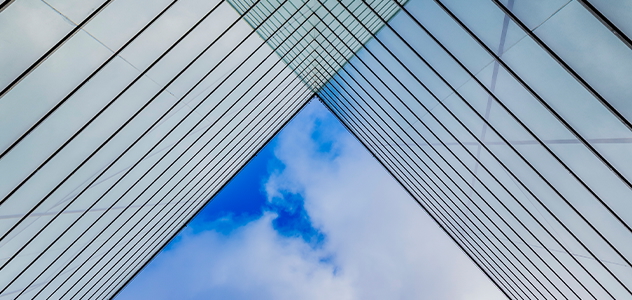 view of a building and sky