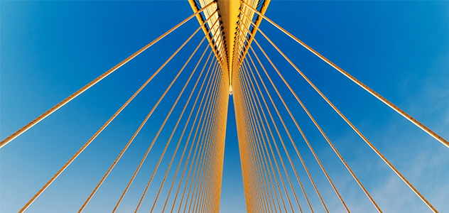 view of bridge from below