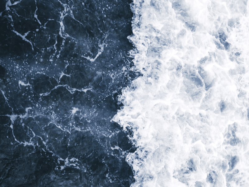 Image shows volatile crosscurrent in the ocean