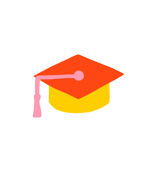 Graduation cap symbolising education