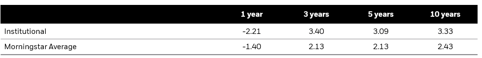 Annualized Performance