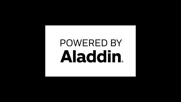 powered by aladdin black text on white background