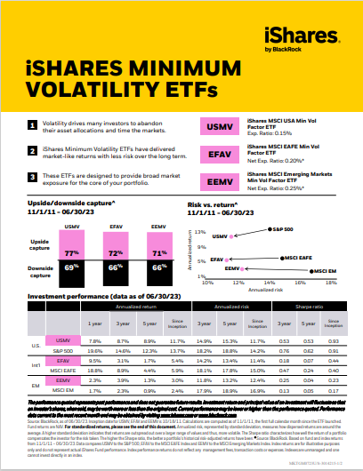 iSHARES MINIMUM VOLATILITY ETFs
