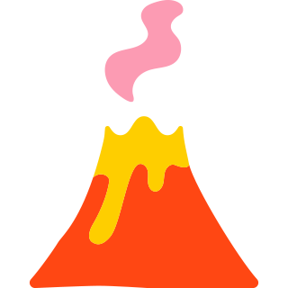 Volatile volcano icon