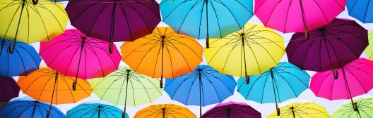 Colourful umbrellas