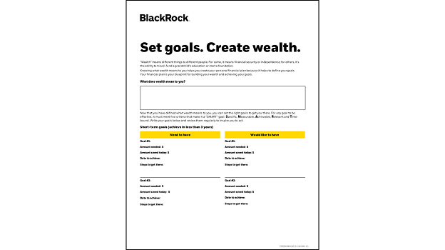 Set goals. Create wealth. thumbnail.