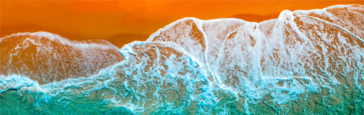 Decorative image of a wave