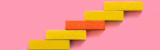 image of blocks arranged in a step pattern