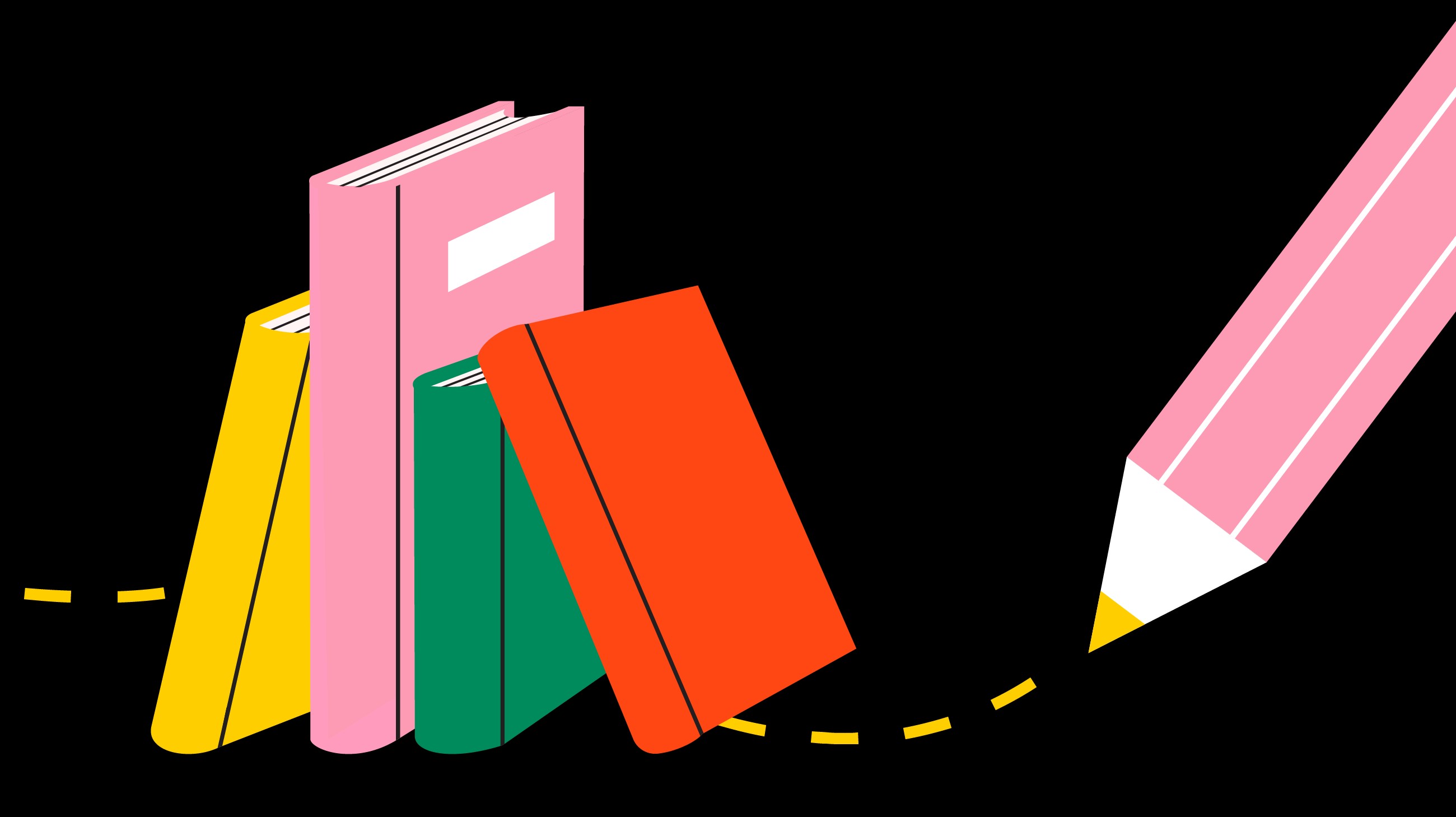 A pencil and a stack of books, illustrating the concept of Retirement 101 Financial Education