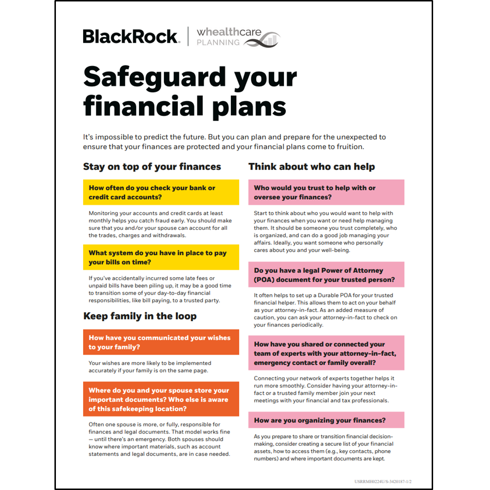 Thumbnail for Safeguard your financial plans document