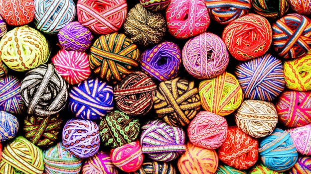 Colorful yarn