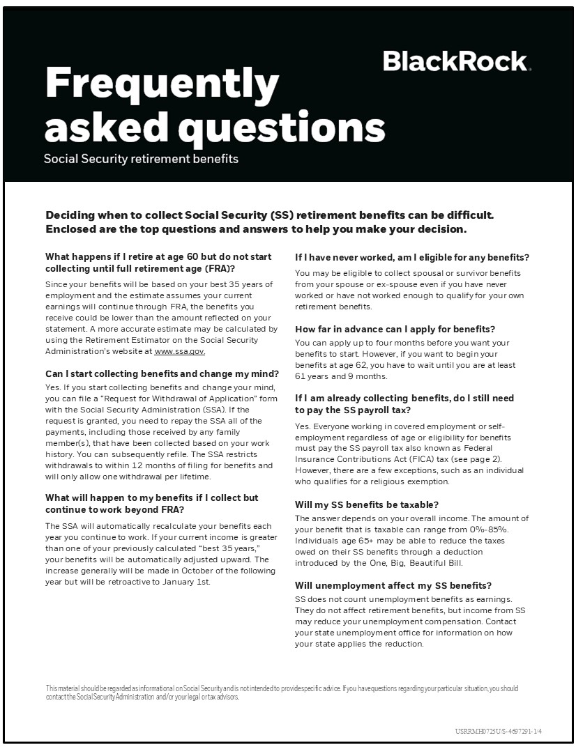 Social Security FAQs thumbnail