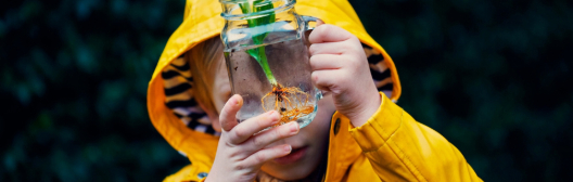 Boy in yellow jacket