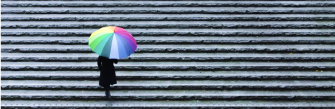 Image with umbrella - for the expanding downside protection article