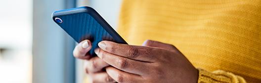 Person using mobile