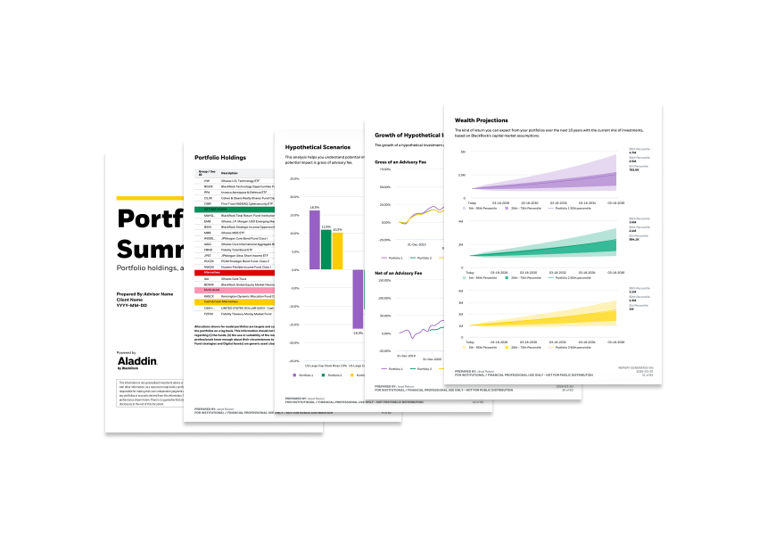 Portfolio & investment tools 