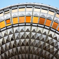 patterned dome ceiling