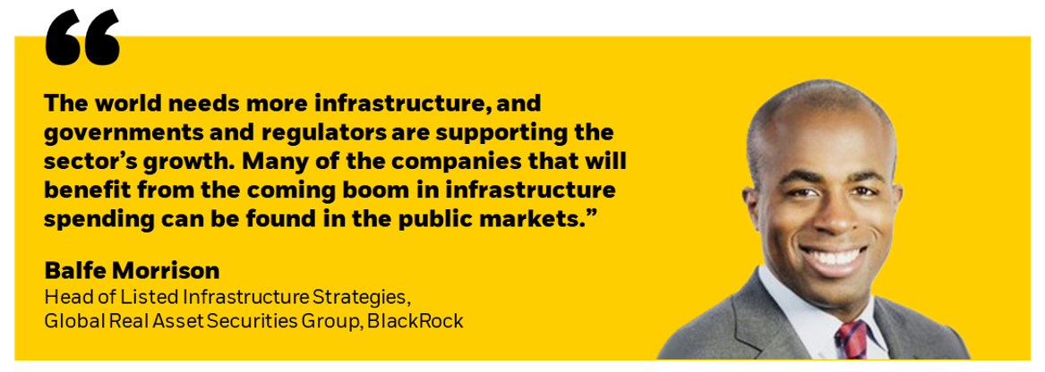 Quote from Balfe Morrison, Head of Listed Infrastructure Strategies, Global Real Asset Securities Group,