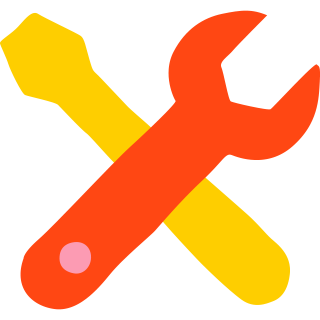 Crossed wrench and screwdriver icon