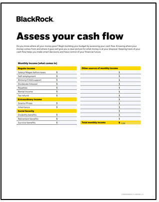 Assess your cash flow