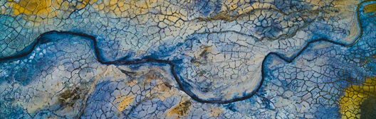 Earth surface view from space