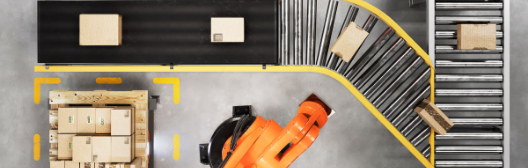 A robot automating a distribution process